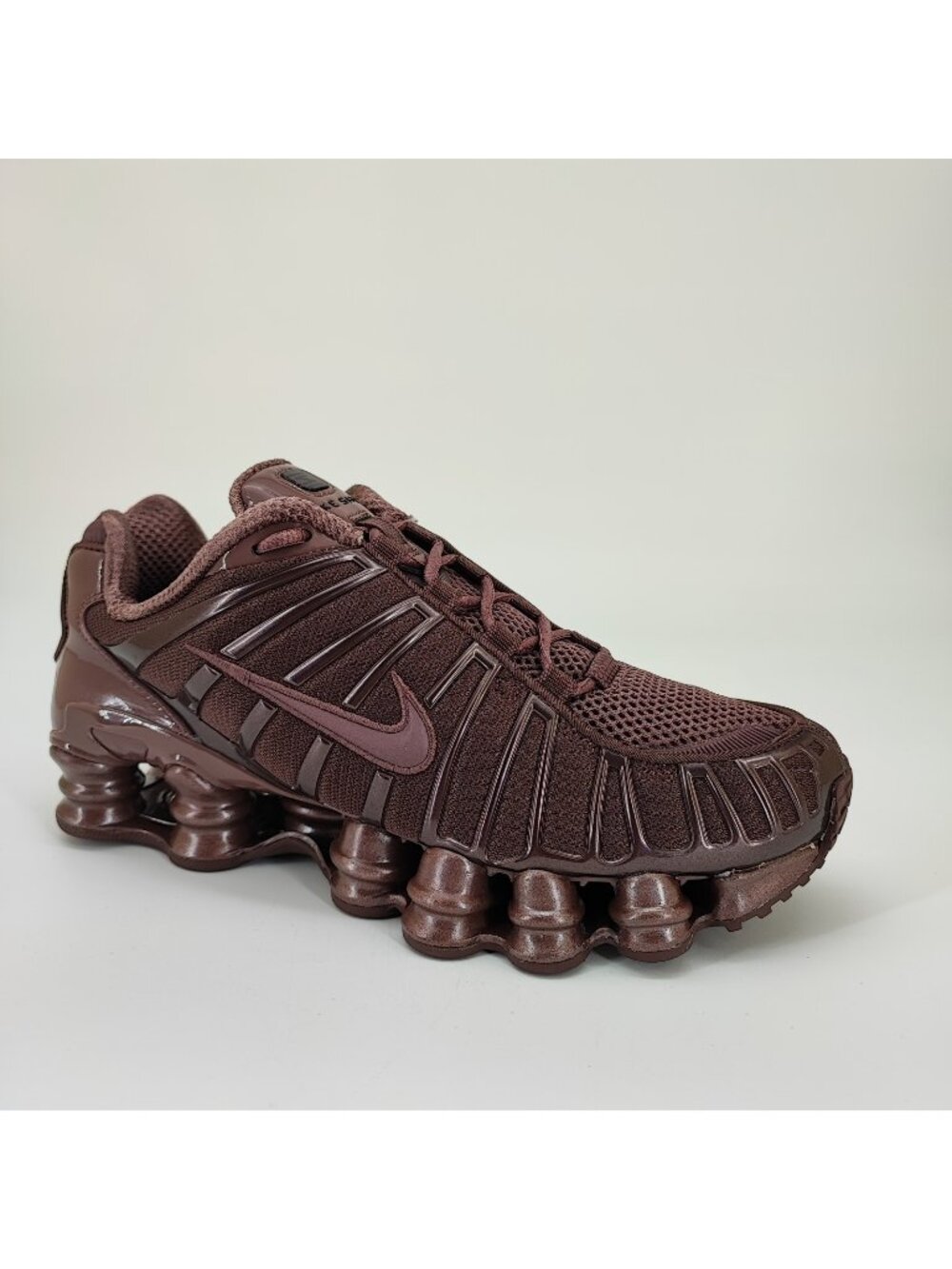 Nike Shox TL Women's Size 7.5 US Dark Brown Mesh Running Shoes IB1087-500